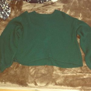 waist level ribbed sweater